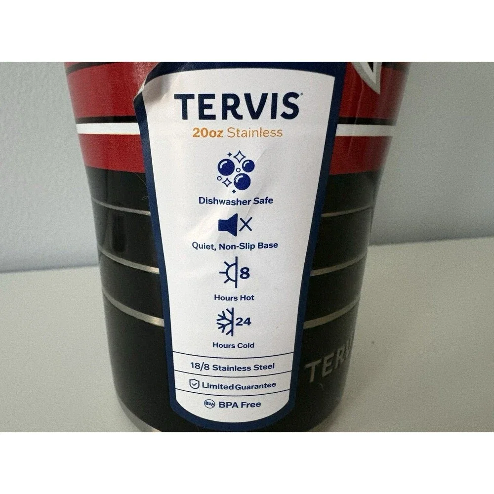 Tervis Edge Atlanta Falcons 20 oz. Stainless Steel Tumbler w/ Slider Lid New!